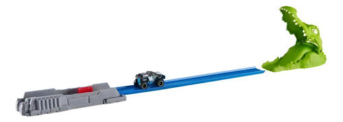 Pista De Autos Juguete Lanzador Zuru Metal Machine Cocodrilo Color Verde