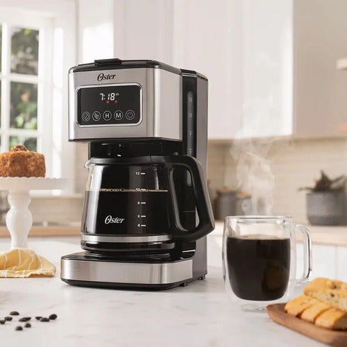 Cafetera Programable De 12 Tazas Oster Bvstdc4403 Plateado
