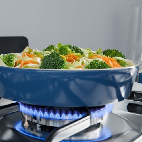 Cocina Multigas Drean Cd5602ai0 Inox 56cm 4 Hornallas Cs Gris