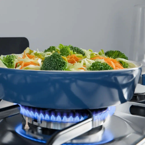 Cocina Multigas Drean Cd5602ai0 Inox 56cm 4 Hornallas Cs Gris