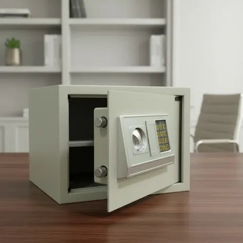 Caja Fuerte De Seguridad Digital 38x30x30cm Beige Vivendi Beige