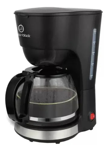 Cafetera Filtro Whitenblack Acwb01 1,25l 12 Pocillos 650w Cs Negro