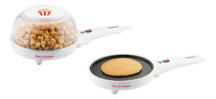 Panquequera 2 En 1 Electrica Pop & Creppe Pochoclera Daewoo Color Blanco