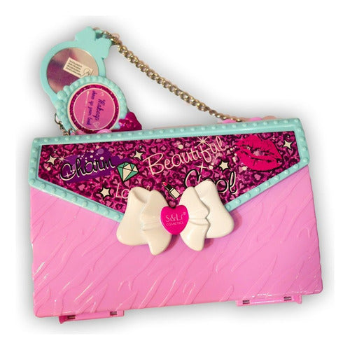 Cartera Set De Maquillajes Belleza Con Espejo Poppi 5668