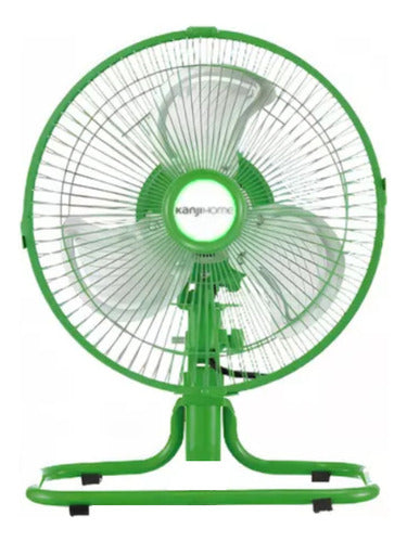 Mini Ventilador 3 En 1 De 10 PuLG Kanji Kjh-fh1606 Verde Cts 25 Cm 0 Verde Plateado Metal 3
