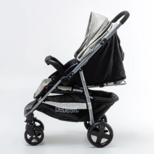 Cochecito Travel System Bebesit 1390ts-e Manillar Gris Claro Gris Claro