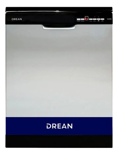 Lavavajillas 15 Cubiertos Inox Negro Drean Dish 15.2 Dtnx Color Acero Inoxidable Negro