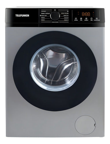 Lavarropa Inverter Silver Telefunken Tfk-wmcfsl 11 Programas Color Gris