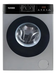 Lavarropa Inverter Silver Telefunken Tfk-wmcfsl 11 Programas Color Gris