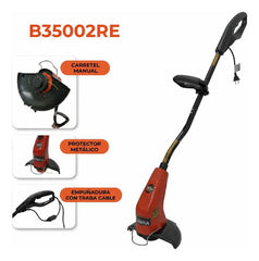 Bordeadora Eléctrica Dibra B35002re 350w 2 Rulemanes Naranja Oscuro