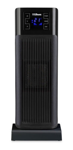 Calefactor Turboforzador Electrico Liliana F150 Oscilante Ct Negro