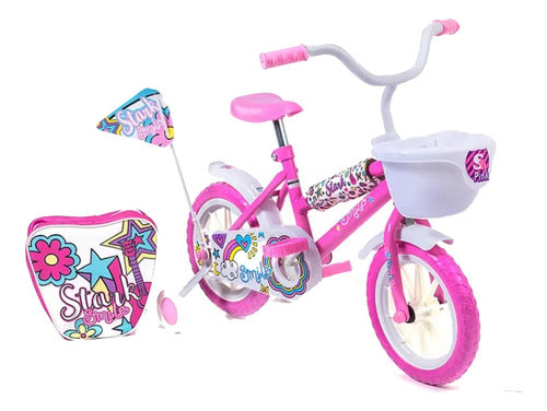 Bicicleta Infantil Stark Smile Nena Rodado 12 Con Ruedas Rosa