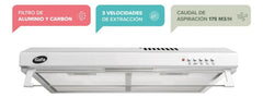 Extractor Purificador De Aire Gafa Ajsr24m5arw Blanco 60cm