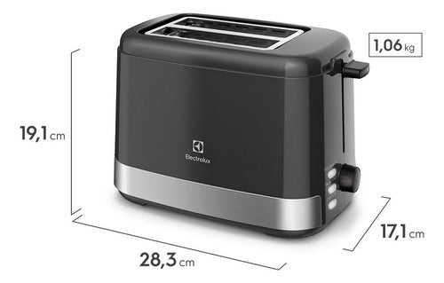 Tostadora Electrolux Ets10 8 Niveles Tostado Acero Inox