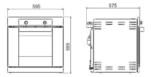 Horno A Gas Longvie H1900xf Acero Inoxidable