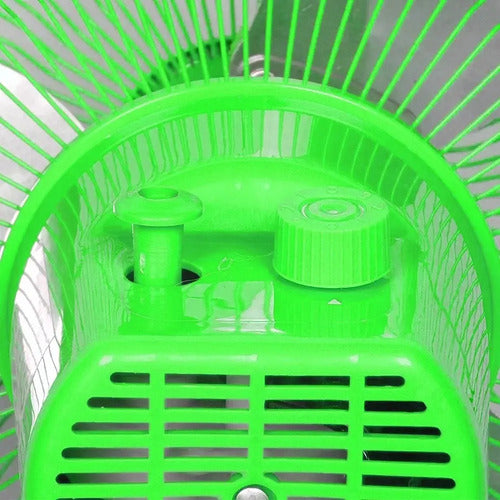 Mini Ventilador 3 En 1 De 10 PuLG Kanji Kjh-fh1606 Verde Cts 25 Cm 0 Verde Plateado Metal 3