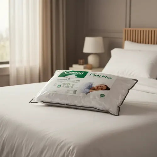 Almohada Cannon Dual Plus 70x50cm Núcleo Extraíble Blanco Blanco