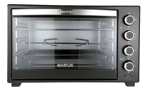 Horno Electrico Smartlife Conveccion Spiedo 70 Litros Color Negro