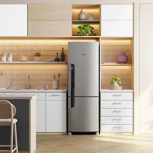 Heladera Whirlpool Wre45mk Inox No Frost Xpert Inverter Inox