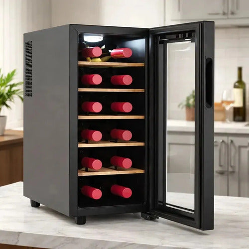 Cava De Vinos Vondom Para 12 Botellas Con Estantes De Madera
