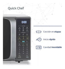 Microondas Digital Bgh Quick Chef B120ds20i Silver 20llts Cs
