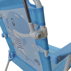 Silla Reposera Niños Sombrilla Plegable Celeste De 1 A 3años Celeste