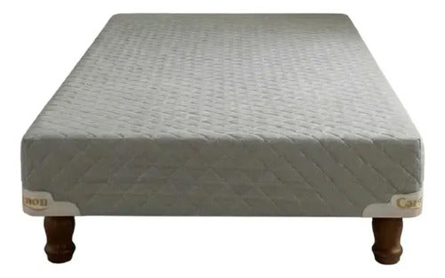 Base Sommier 1 Plaza Cannon Gris Sab De 190x80x21 Cm Gris