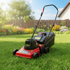 Cortadora De Cesped Dibra R37sre C/canasto 1300w 3/4hp Naranja