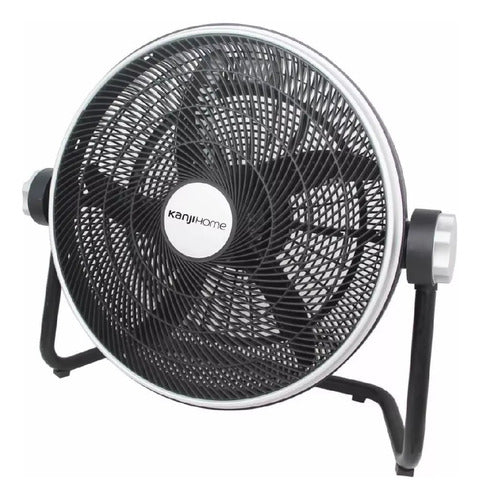 Ventilador Turbo De 20 Pulgadas Kanjihome 5 Aspas Plasticas  - 50.8 Cm - Negro - Negro - Plástico - 5