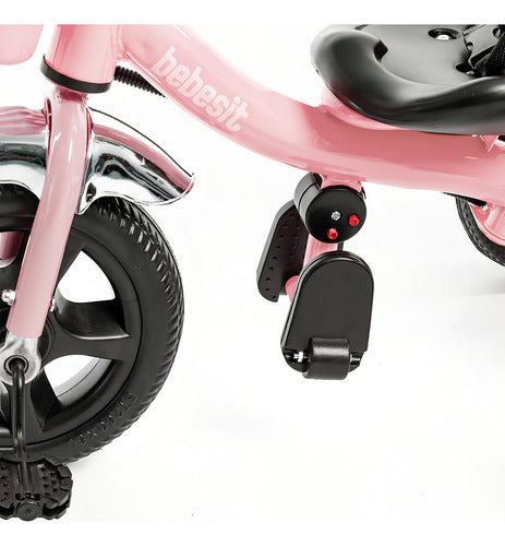 Triciclo Con Manija & Canasto Rosa Sl 1701 - Bebesit