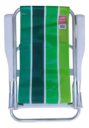 Reposera Plegable Botafogo 4 Posiciones Aluminio Tio Musa Verde
