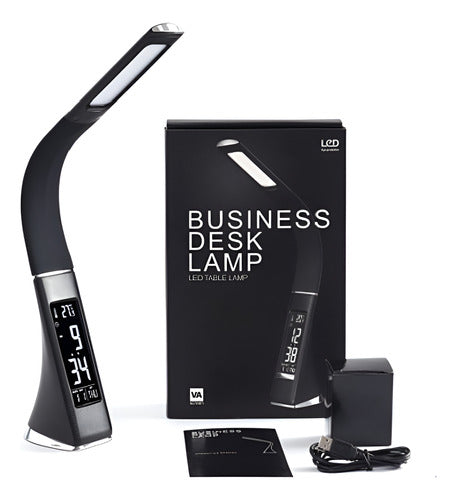 Lámpara Usb De Mesa Y Escritorio Con Luz Led 5w Tm3919 Negro Negro Negro