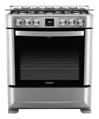 Cocina A Gas Drean Cd7609ei Plateado 76cm Inox Inoxidable