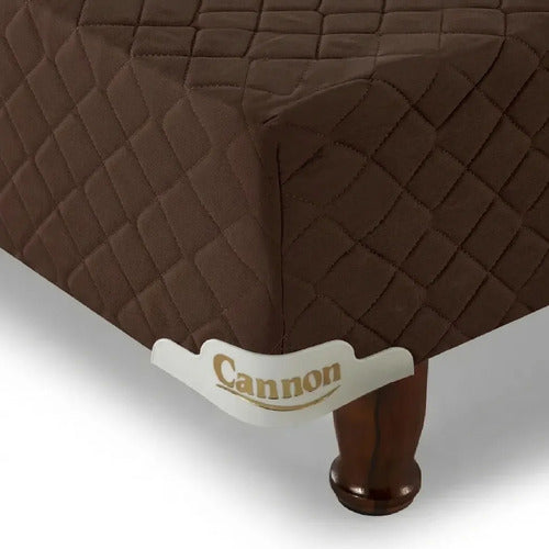 Base Sommier De 2 Plazas Cannon De 190x140x21 Cm Marrón