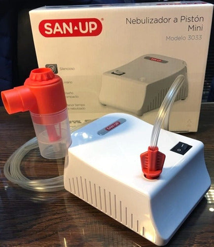 Nebulizador A Pistón San-up Mini Blanco Con Boquilla Y Accesorios