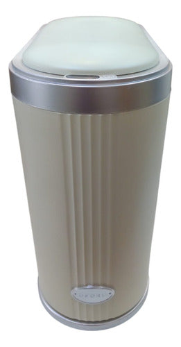 Cesto Basura Rectangular Inteligente Con Sensor Vivendi 12l Beige