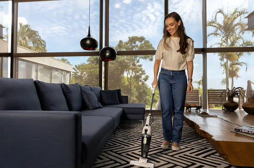 Aspiradora Sin Bolsa Compacta Vertical 2 En 1  Karcher Vcl 1 Blanco