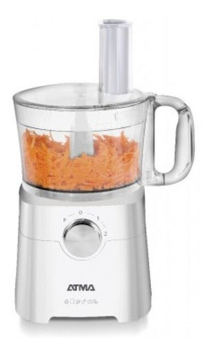 Multiprocesadora Atma Mp8405p De 1.2l 650w 2 Vel + Pulsador Color Blanco