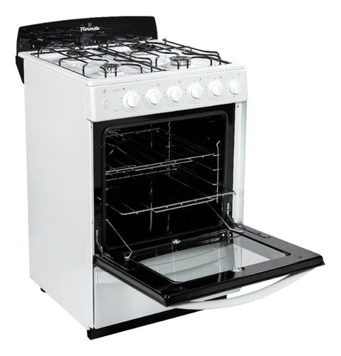 Cocina Multigas Florencia 5536 Blanca De 4 Hornallas Clase A Blanco