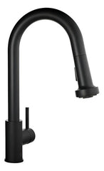Griferia Monocomando Cocina Con Rociador Fv Huemul 412/n9-ng Negro Mate