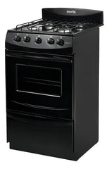 Cocina Negra Escorial Candor S2 Black 4 Hornallas Visor Y Parilla Gas Natural Negro