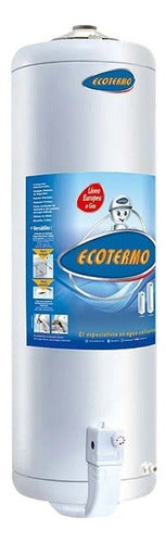 Termotanque A Gas De Carga Superior Ecotermo Le120 Color Blanco