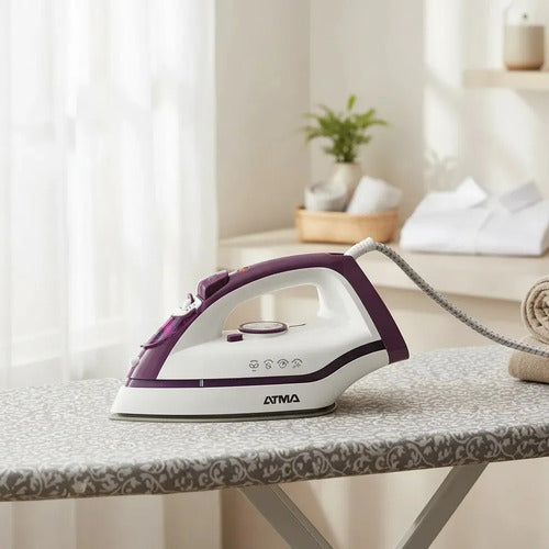 Plancha A Vapor Vertical Variable Atma Pav7271pi 2200w Blanco