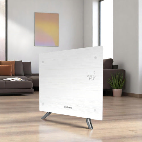 Panel Calefactor De Vidrio Pie Pared Liliana Ppv201d 1200w