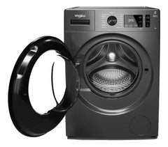 Lavarropas Frontal Whirlpool Wnq90as 9kg 1400rpm Inverter Gris Oscuro