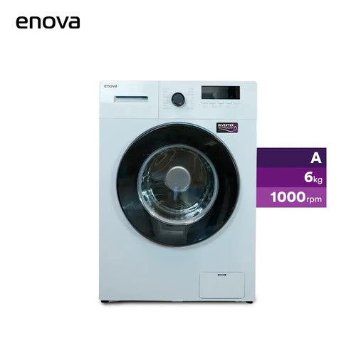Lavarropas De Carga Frontal Enova Le06f11-bl 6kg Blanco