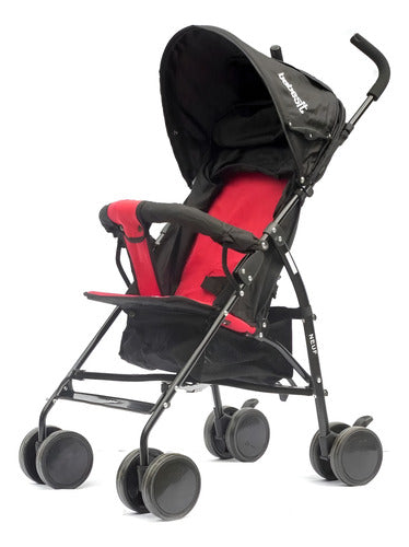 Cochecito Paragüitas Bebesit 1058b Neuf Negro Bordo 15kg C Rojo Negro