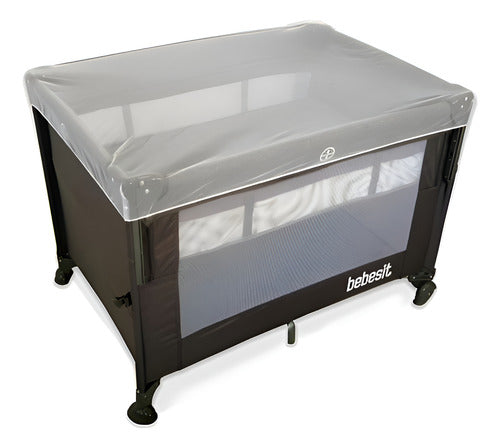 Practicuna Colecho Bebe Bebesit 2021 Gris Incluye Mosquitero Gris