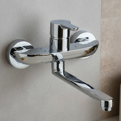 Grifería De Pared Monocomando Cocina Fv 406/b5 Puelo Cromo Cromo Cromado