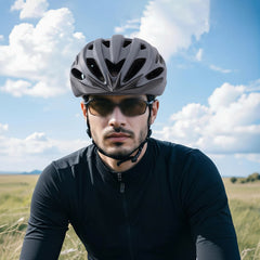 Casco Bicicleta Rollers Visera Ventilacion Regulador Luz Gris L